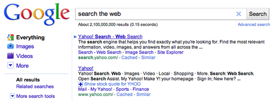 Search engines are designed to provide impartial results