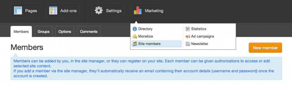 1 site members