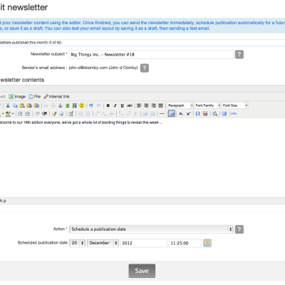 5 creating sending newsletters