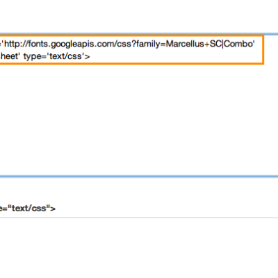 paste web font code