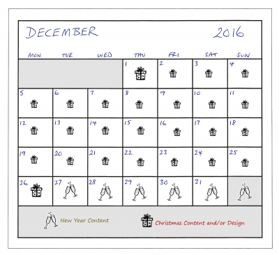 December 2016 planner