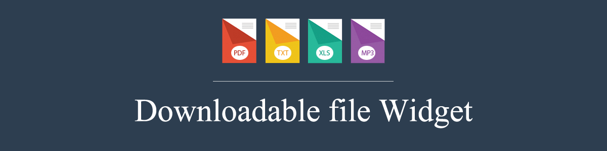 Downloadable widget