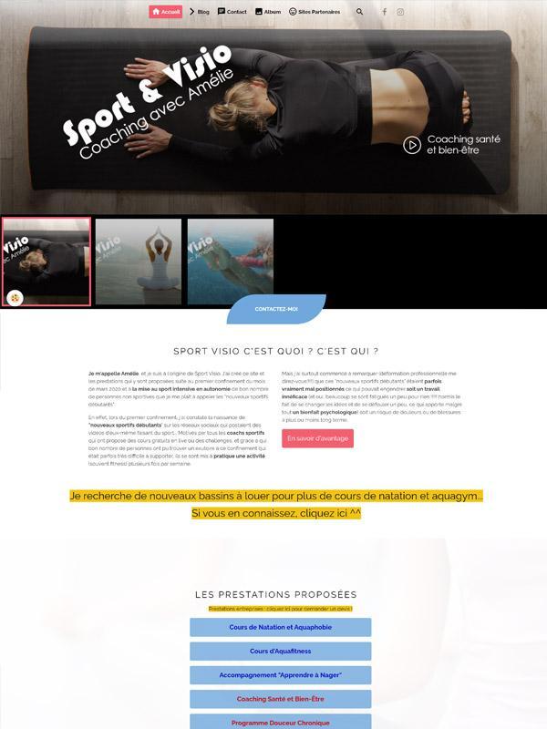 Sports coaching website