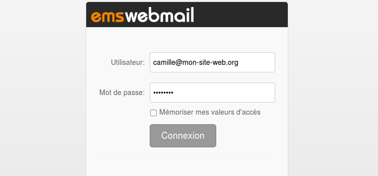 Webmail sign-in