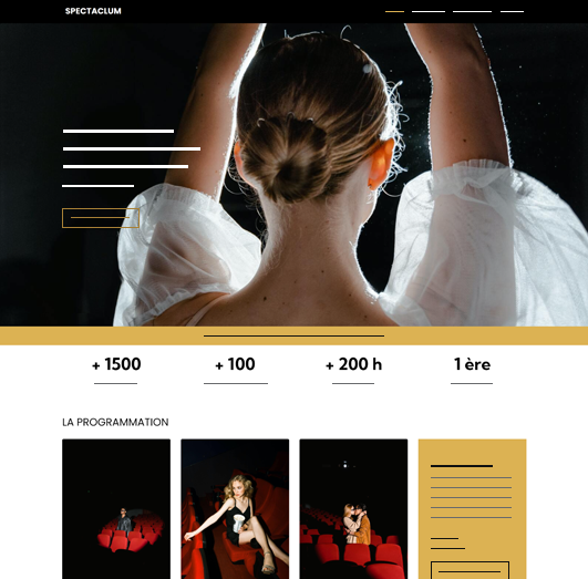 Artist website example