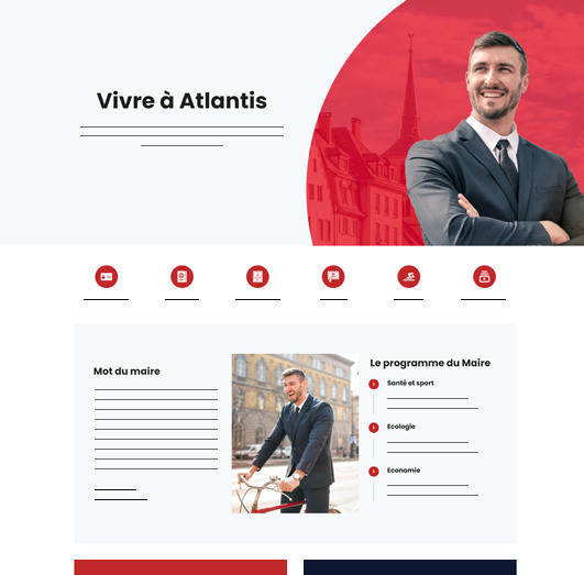 Town council website example