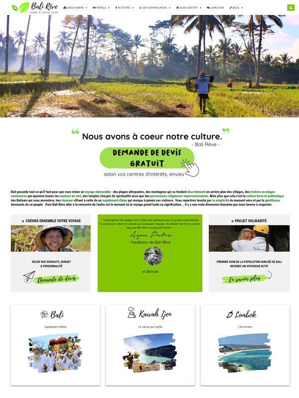Bali travel guide website