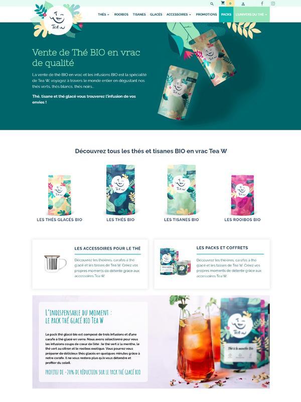 Online tea shop