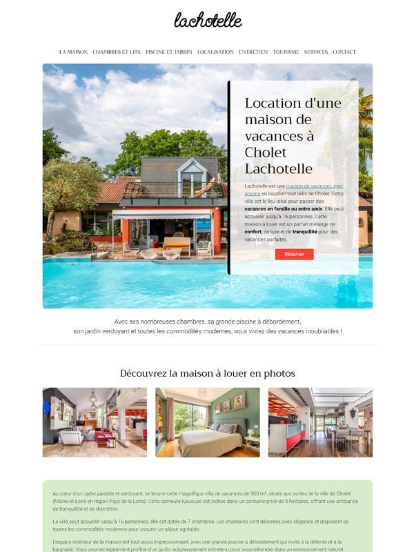 Holiday home website