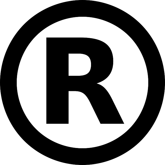 Meaning of the R in a circle
