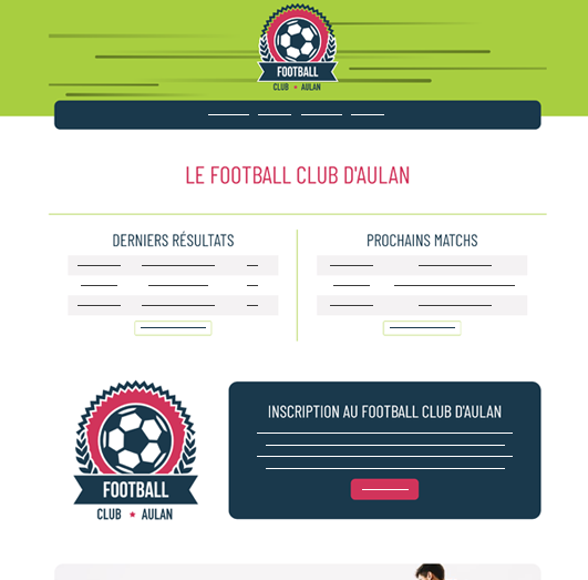 Sports website example