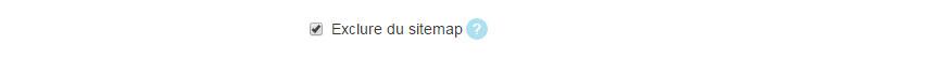 Exclude from sitemap