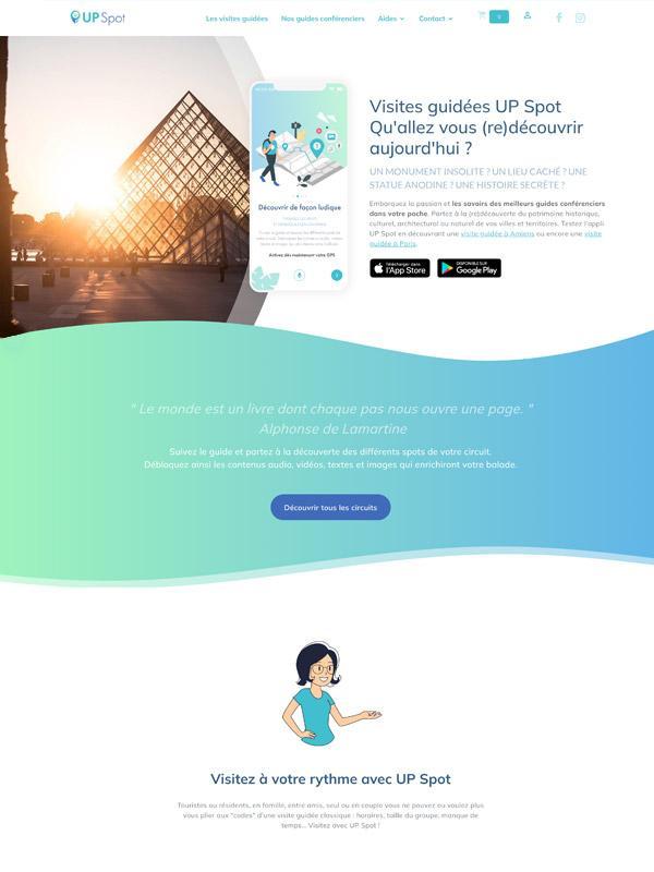Guided tour app website