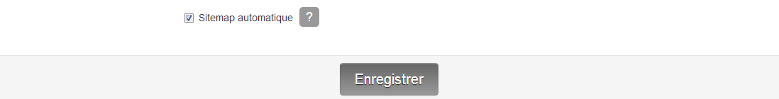 Turn the automatic sitemap back on