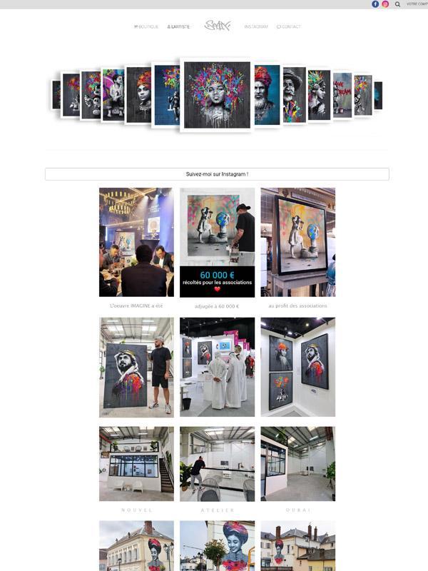 Artist portfolio website
