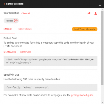 Integration code