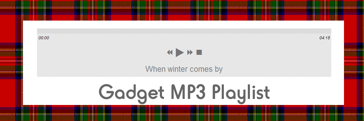 Mp3 playlist gadget