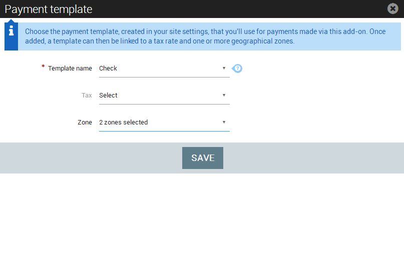 Payment zones