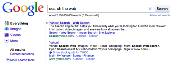 Search engines are designed to provide impartial results Search engines are designed to provide impartial results