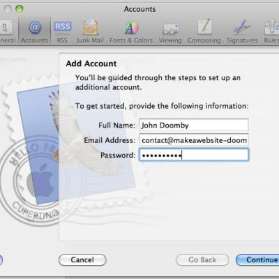 Set up mac mail 2