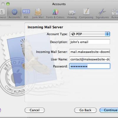 Set up mac mail 3